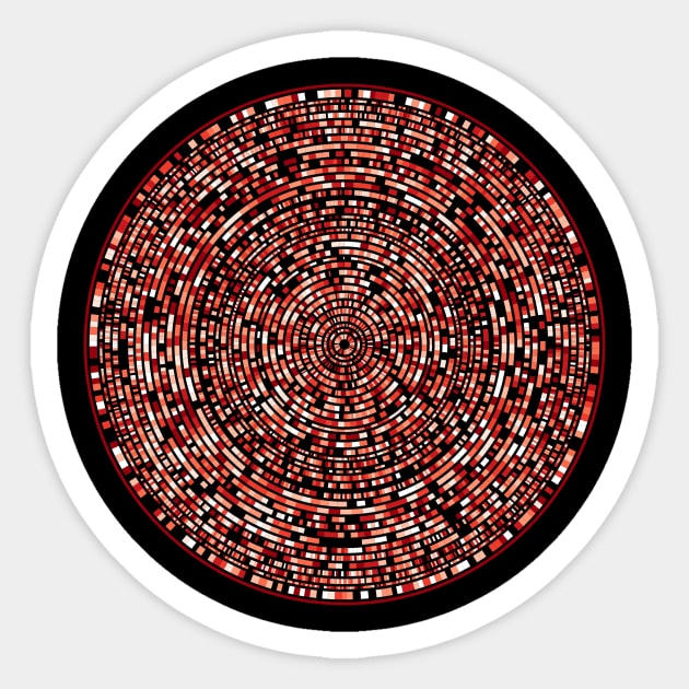 genome circles 9-1 Sticker by craftdesktop